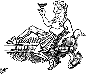 Duke and wine